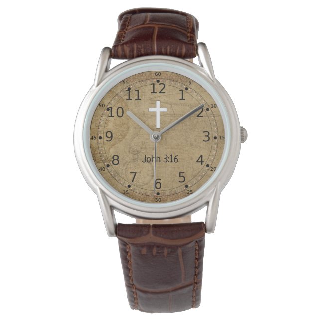 Confirmation Gifts for Boys- Bible Scripture Watch (Front)