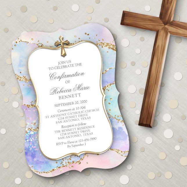 Confirmation Girls' Invitation (Creator Uploaded)