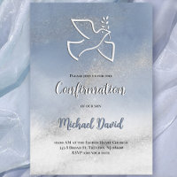 Confirmation gray blue marble