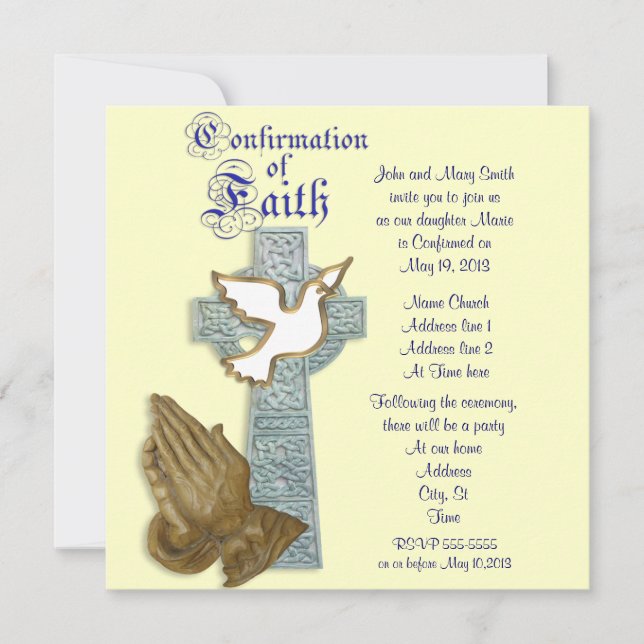Confirmation Invitation (Front)