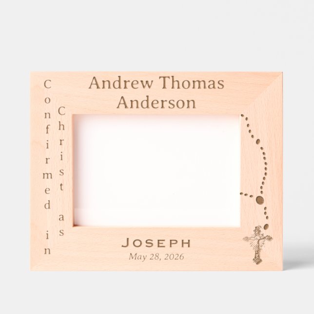 Confirmation Name Engraved Frame (Front)