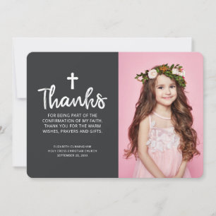 Confirmation Thank You Custom Photo Card
