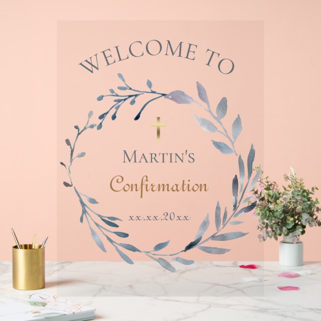 confirmation welcome sign (Wedding)