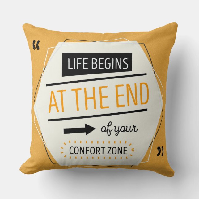 Conforte Zone Throw Pillow (Front)