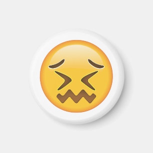 Confounded Face - Emoji Magnet