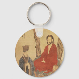 Confucius, Lao-tzu and Buddhist Arhat Key Ring