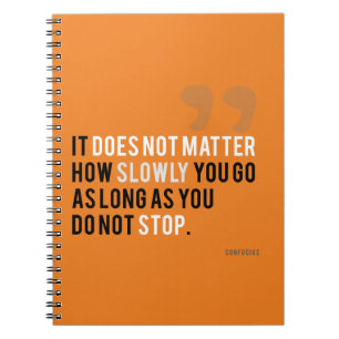 confucius motivational quote dreams goals modern notebook