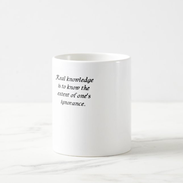 Confucius quote 13 - knowledge mug (Center)