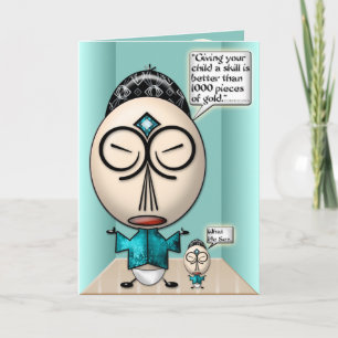 Confuscious Say #1 (Father's Day Card) Card