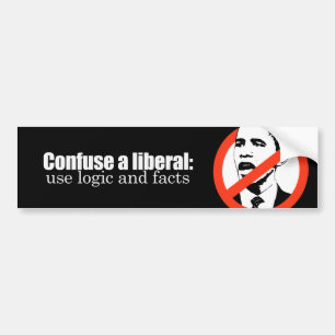 Confuse a liberal Bumpersticker Bumper Sticker