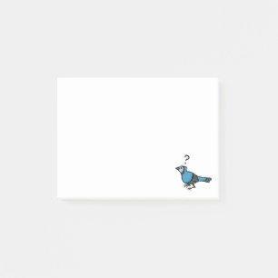 Confused Bird Post-it Notes