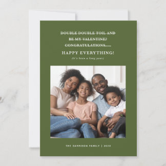 Confused Coronavirus Holiday Greetings Green Announcement