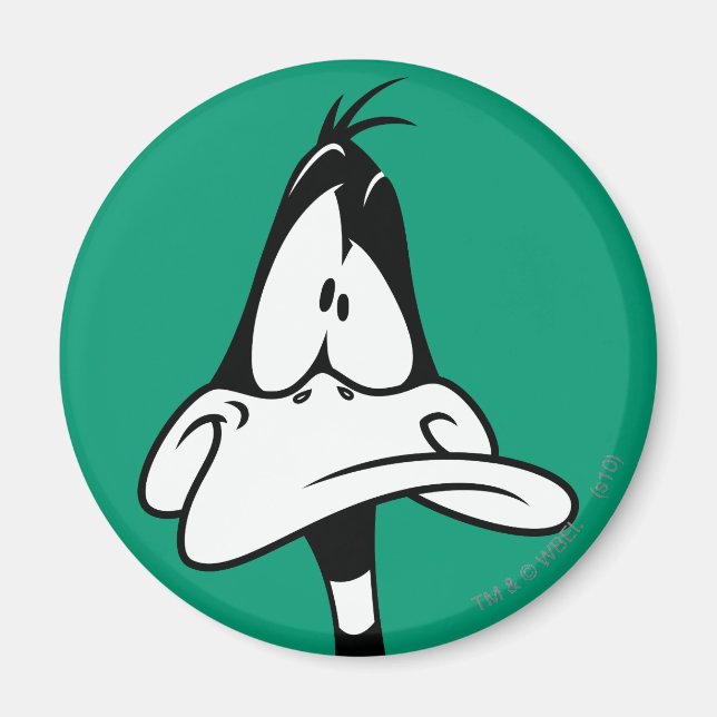 Confused DAFFY DUCK™ Face Magnet (Front)
