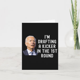 Confused Drafting Kicker Funny Fantasy Football Dr Card