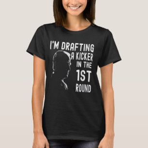 Confused Drafting Kicker Funny Fantasy Football Dr T-Shirt