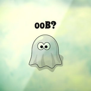 Confused Ghost Says "Oob?" Funny Halloween Cartoon