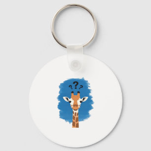 Confused Giraffe Classic T-Shirt_1 Key Ring