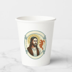 Confused Jesus Viral Dancing Trend Silhouette Vide Paper Cups