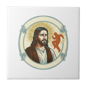 Confused Jesus Viral Dancing Trend Silhouette Vide Tile