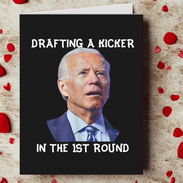 Confused Joe Biden Fantasy Football Loser Drafting Holiday Card (Creator Uploaded)
