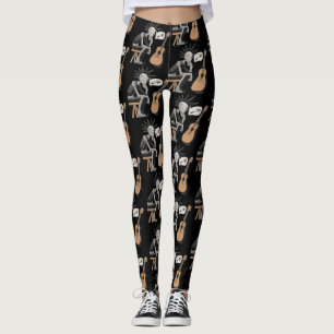 Confused Music Robot Leggings