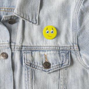 Confused Puzzled Emoji 3 Cm Round Badge
