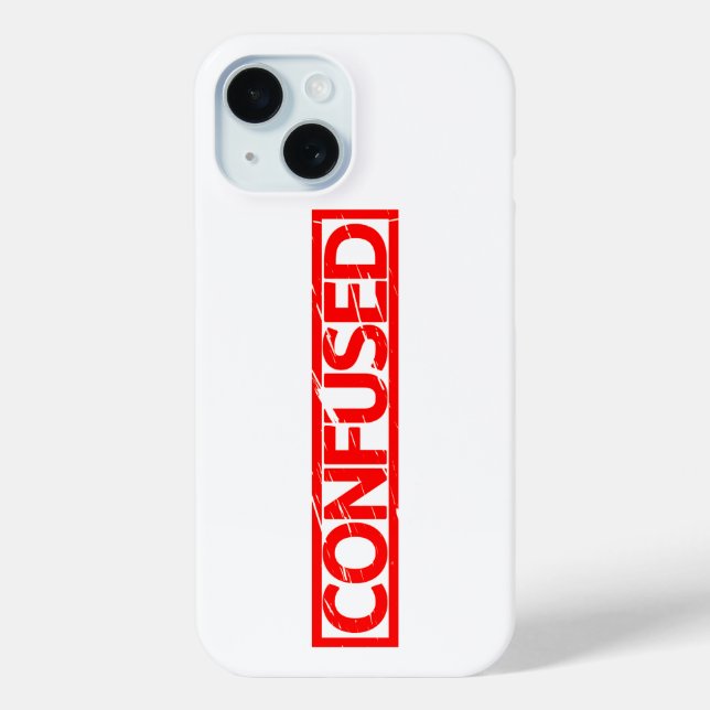 Confused Stamp Case-Mate iPhone Case (Back)