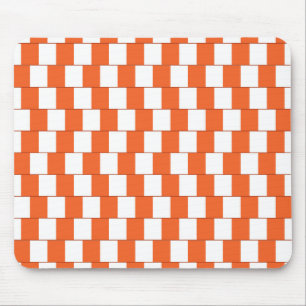 Confusing lines Orange Mouse Pad