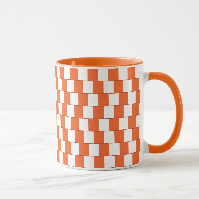 Confusing lines Orange Mug (Right)
