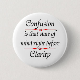 Confusion 6 Cm Round Badge