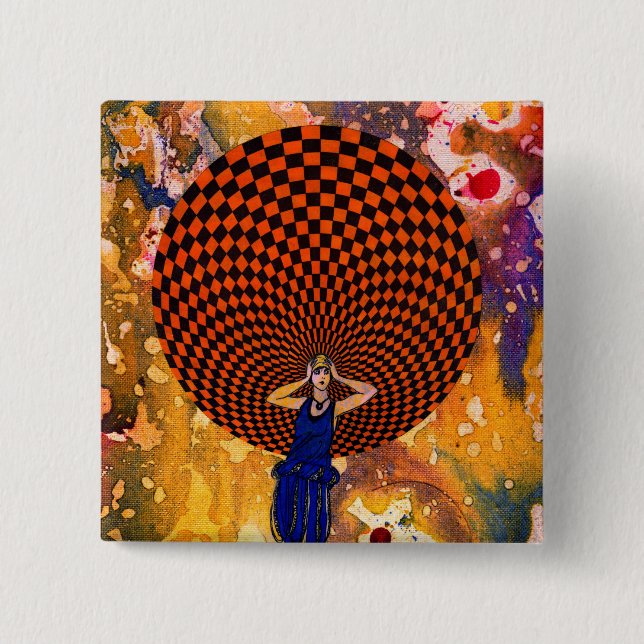 Confusion by Michael Moffa 15 Cm Square Badge (Front)