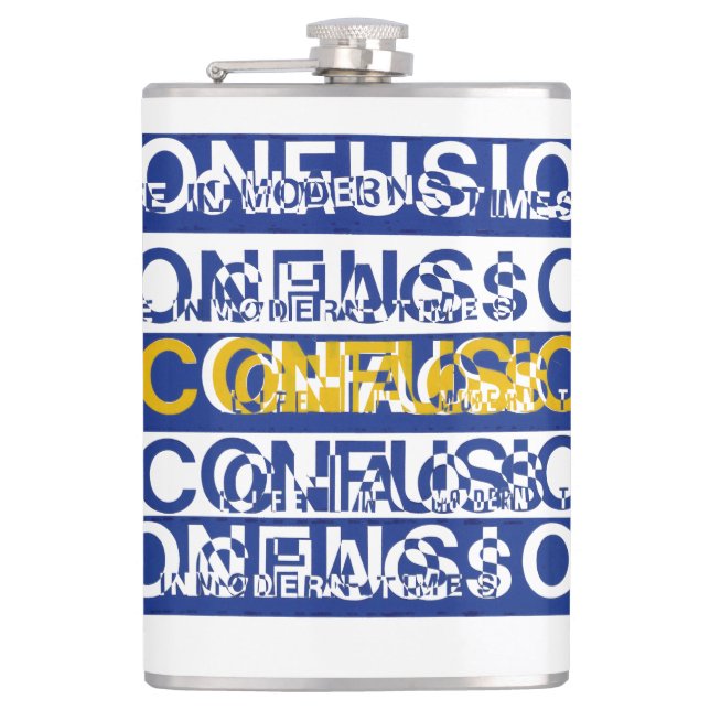 Confusion Hip Flask (Front)