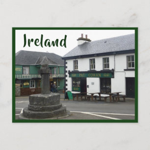 Cong (Quiet Man) Village Square with text Postcard