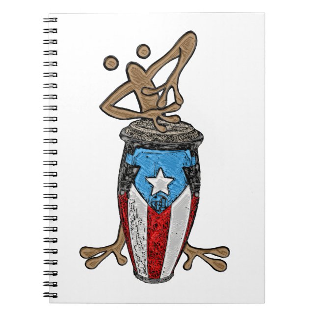 Conga Coqui Taino Notebook (Front)