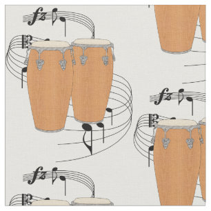 Conga Drums Fabric