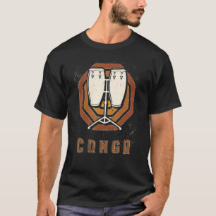 Conga Vintage Retro Classic Music Love T-Shirt