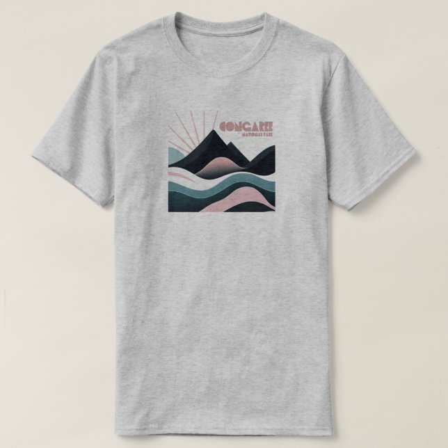 Congaree National Park Coloured Hills T-Shirt (Design Front)
