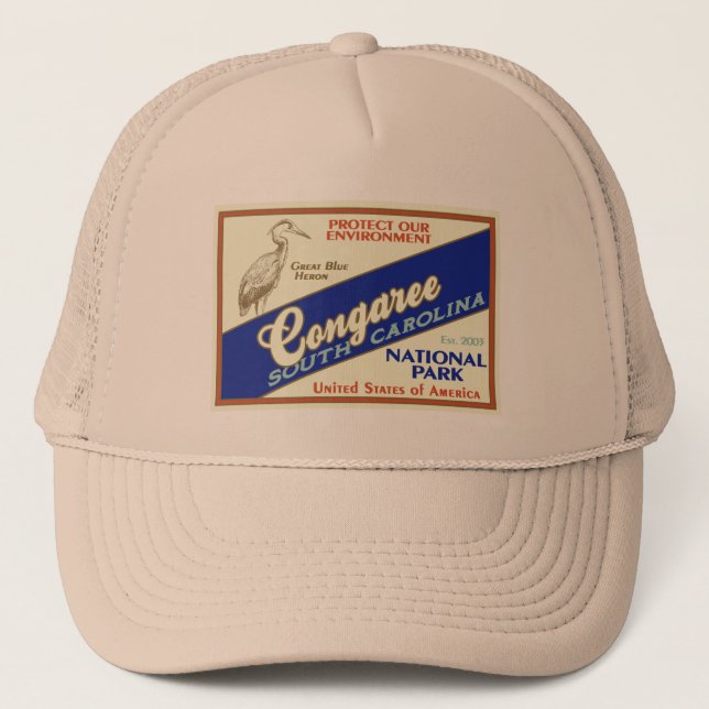 Congaree National Park (Heron) Trucker Hat (Front)