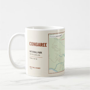 Congaree National Park Hiking Trail Map Mug