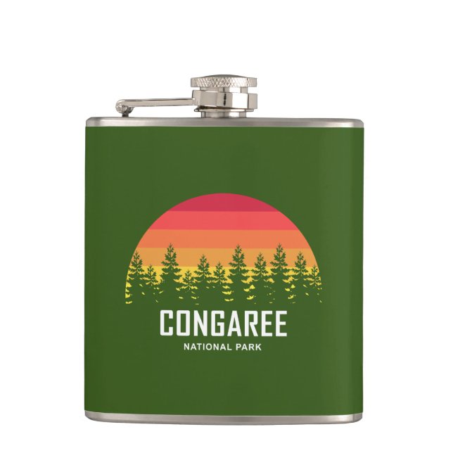 Congaree National Park Hip Flask (Front)