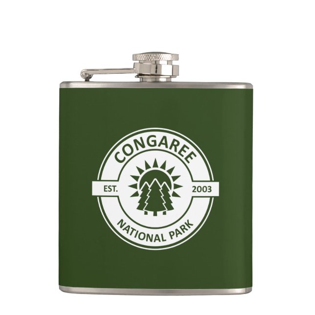 Congaree National Park Hip Flask (Front)