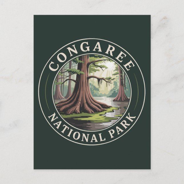 Congaree National Park Holiday Postcard (Front)