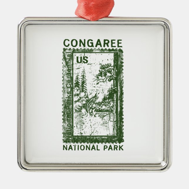 Congaree National Park Metal Tree Decoration (Front)