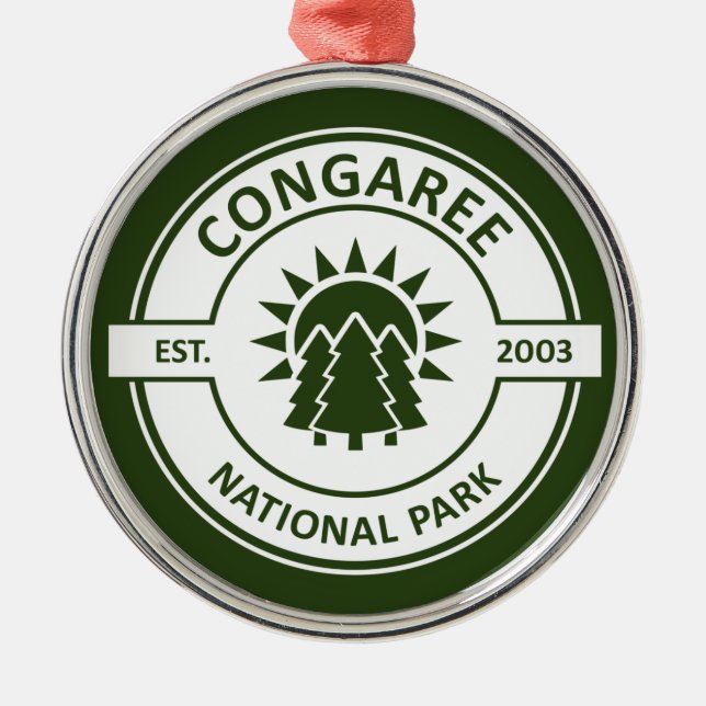 Congaree National Park Metal Tree Decoration (Front)