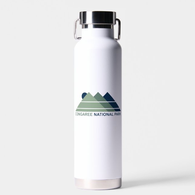 Congaree National Park Mountain Sun Water Bottle (Front)