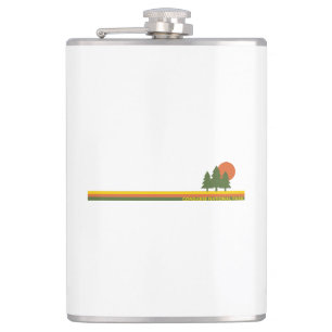 Congaree National Park Pine Trees Sun Hip Flask