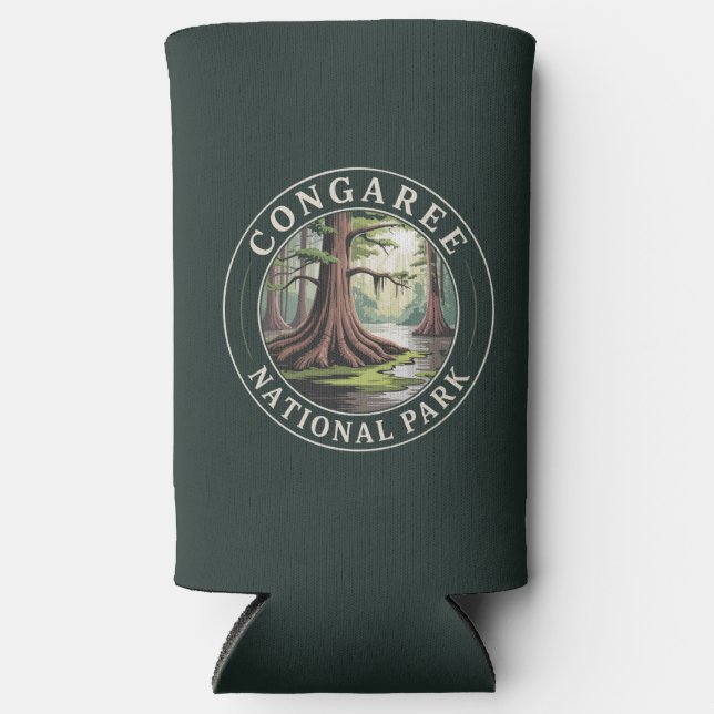 Congaree National Park Seltzer Can Cooler (Front)