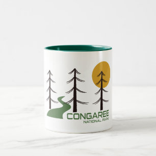 Congaree National Park Trail Two-Tone Coffee Mug