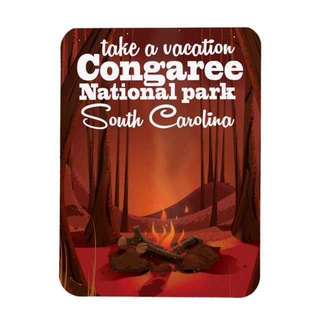Congaree National park travel poster Magnet (Vertical)