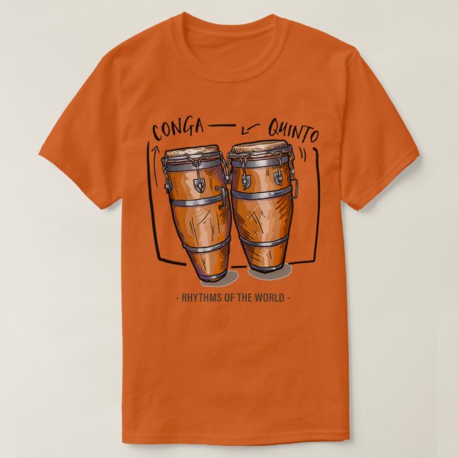 Congas Rhythms of the World  T-Shirt (Design Front)